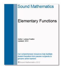 Elementary Functions for STEm student teaching